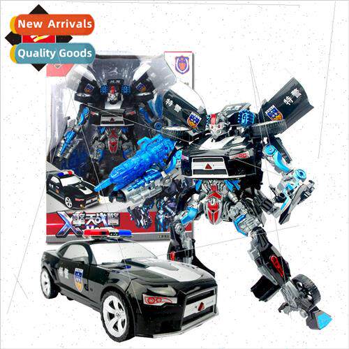 Trans适用mers toys oversized police car wasp sound and light