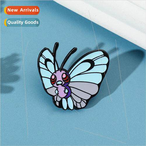 Cartoon Creative Pokémon Butterfly Metal Badge Pokémon Pok