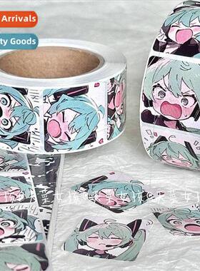 Japanese classic anime Hatsune Miku roll roll stickers handb