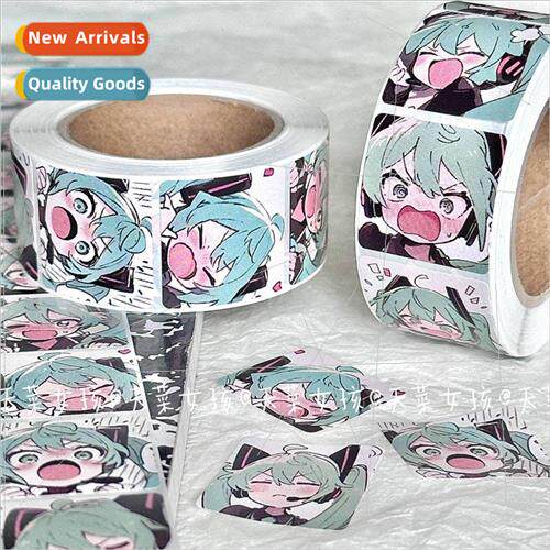 Japanese classic anime Hatsune Miku roll roll stickers handb
