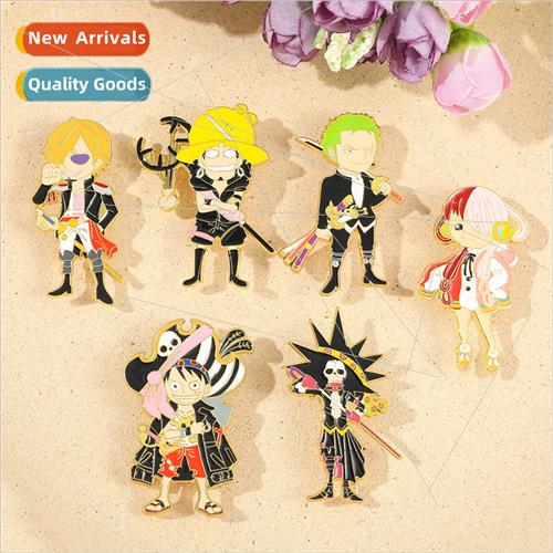 9 cool Pirate King metal badge ffy neighborhood brooch anime