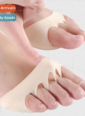 New 3D five fingers socks female fish mouth ice silk thin su