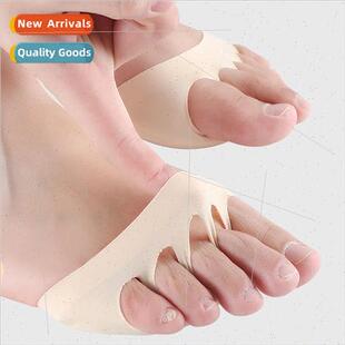 New 3D five fingers socks female fish mouth ice silk thin su