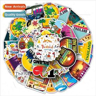 Thailand handbook stickers travel outdoor landscap pcs