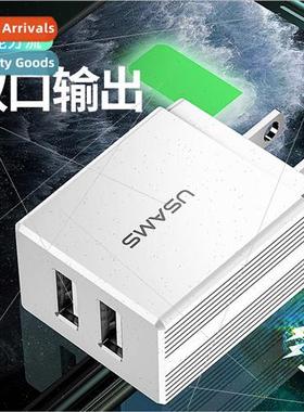 T24 2.1A Dual USB Cell Phone Travel Charger  Standard Americ