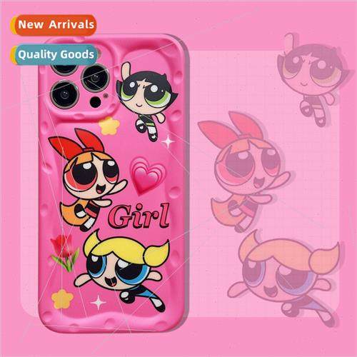Cartoon Pink Powerpuff Girls 适用 Apple 13ProMax Case iPhone