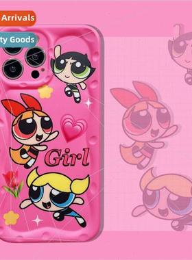 Cartoon Pink Powerpuff Girls 适用 Apple 13ProMax Case iPhone