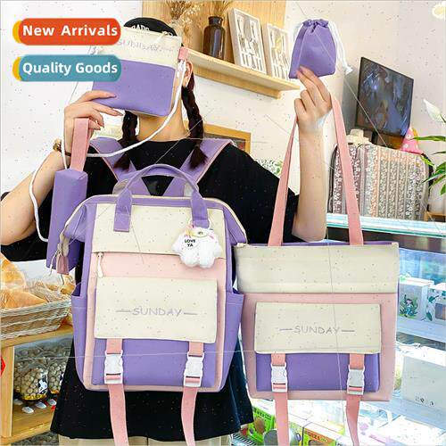 High Color Women Handbag Student Junior High School Soft Gir