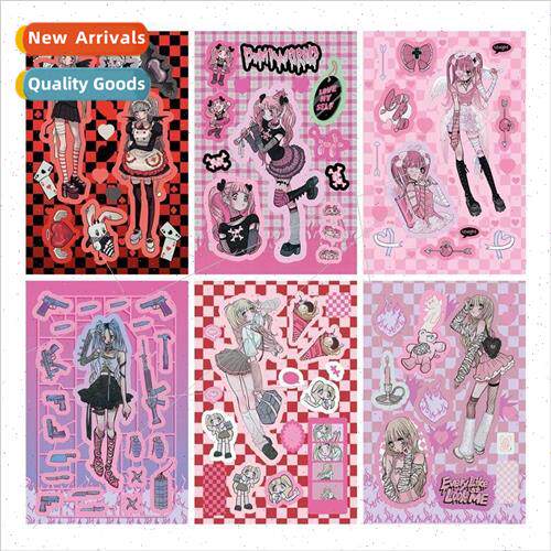 domi pinto girl goo card stickers character stickers sweet y