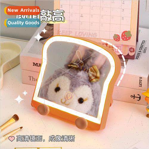 LED make-up mirror toast bread make-up mirror dormitory home