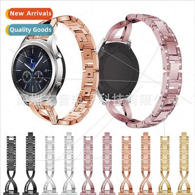 适用 samsung gear s3xshape diamond encrusted steel band with