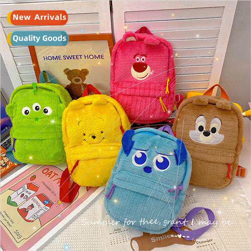 Korea cute plush shoulder bag 2022 new cartoon quirky dolls