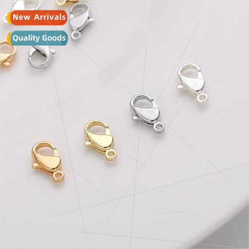 Color 18K gold clad spring buckle lobster buckle DIY handmad