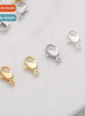 Color 18K gold clad spring buckle lobster buckle DIY handmad