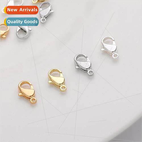 Color 18K gold clad spring buckle lobster buckle DIY handmad