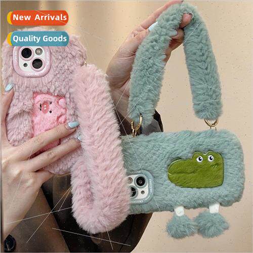 Autumn and winter creative crocodile piggy handbag 适用 iPho