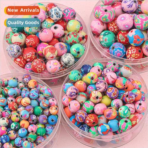 6mm colorful soft ceramic colorful beads loose beads cell ph