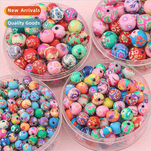 6mm colorful soft ceramic colorful beads loose beads cell ph