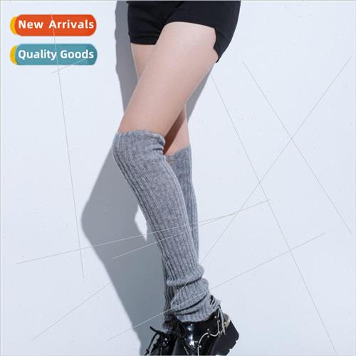 2022 Gray Knit Cashmere Stacked Socks  Sock Sets Mid Calf Lo