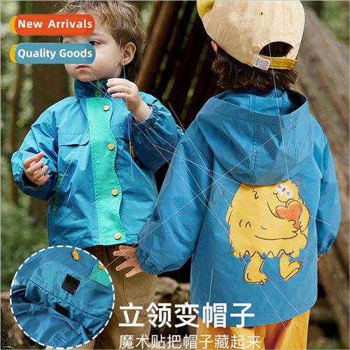 2024 spring new childrens rushing jacket boys and girls cart