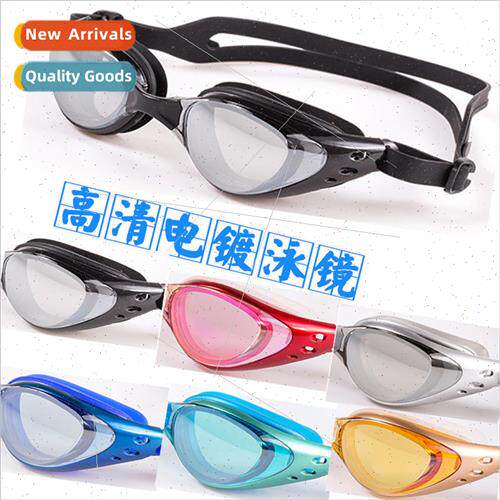 Electroplated swimming goggles anti-fog coating adult men an