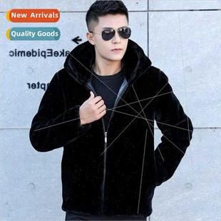 fur short coat hair mink imitation mens the Korean 2020