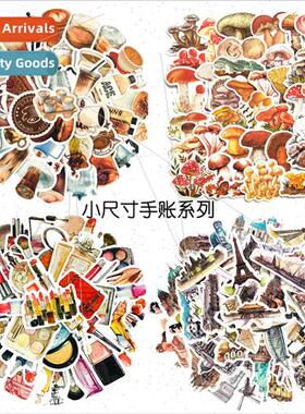 40 pcs Coffee Mushroom Handbook Baking Packaging Stickers gg