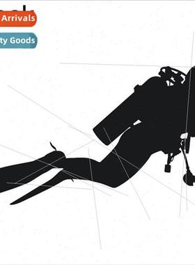 Car Stickers Outbound Body Stickers SPORT SCUBA DIVER Person