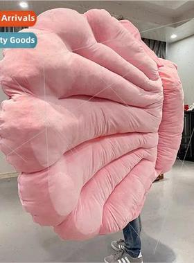 Mussel shell plush pillow large sleeping bag can lie back cu