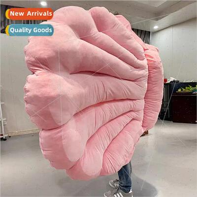 Mussel shell plush pillow large sleeping bag can lie back cu