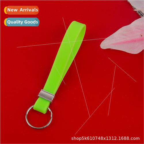 2023 new car key chain rope bag charm can be ized logo silic