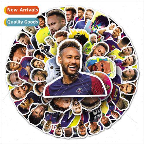 50 Neymar ball player creative cartoon stickers luggage scoo