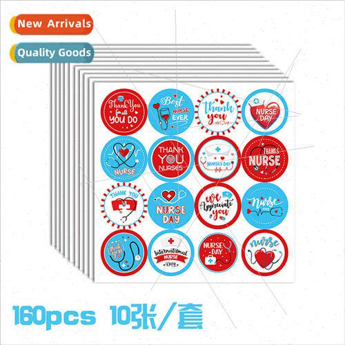 Nurses Day Round  Envelope Seal Stickers purse Party Decorat