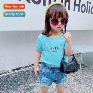 childrens clothing summer sleeved new short 2023 cotton