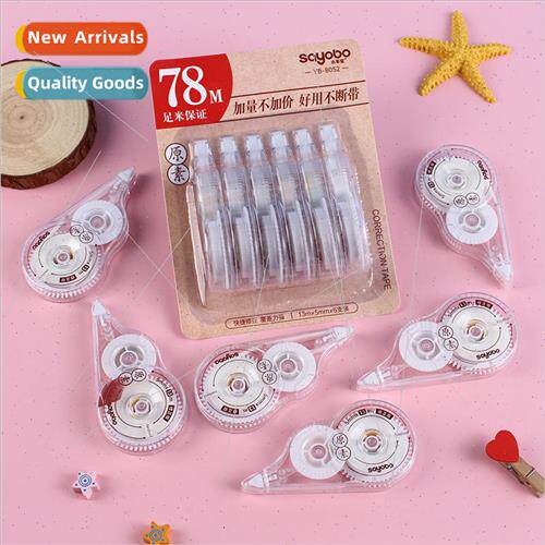 6 Pack mple Correction Tape Set Transparent 78M Foot Meter T