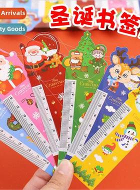 Cartoon Christmas bookmark ruler student soft straightedge s