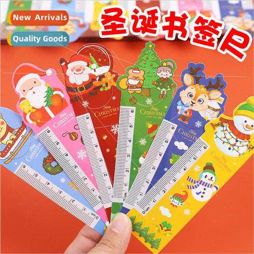 Cartoon Christmas bookmark ruler student soft straightedge s