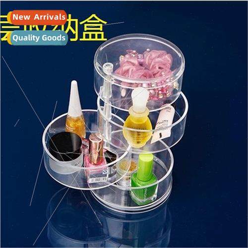 Creative New Wave Transparent Crystal Cosmetic Case Round Fo