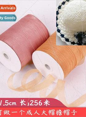 1.5cm Wide Hook Hat Ribbon Transparent Chiffon Ribbon Packag