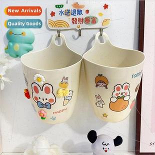 Can Mini Wall Pull Mounte Bucket Trash Storage Hanging Small