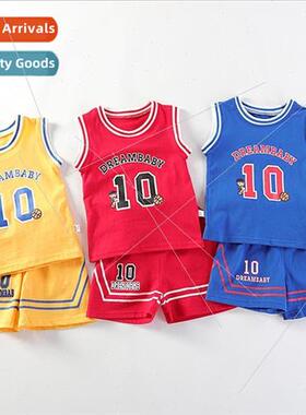 Childrens basketball uni适用ms short-sleeved suit boys summe