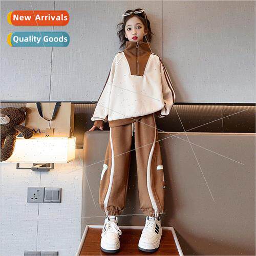 Girls sports suit fall 2023 new childrens 适用eign- fall and