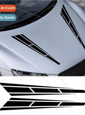 Car hood car stickers pull flower car stickers stripes modif