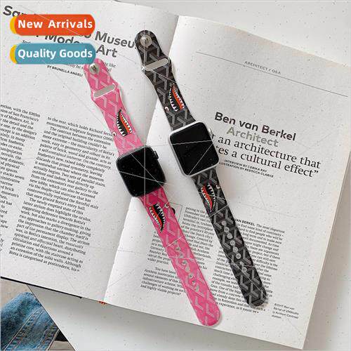 适用 Apple iWatch watch se strap shark Apple Watch123456 gen