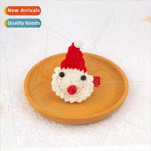 Handmade Crochet Wool Hair Clips Handmade Hair Clips Red Hat