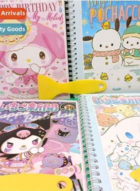 Sanrio cartoon release paper book A5 handbook tape stickers