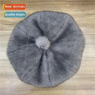 plush winter hundred sweet hat warm fur imitation and Fall