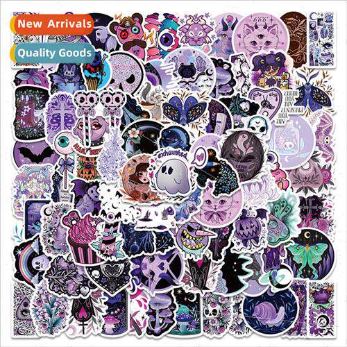 100 pcs of Halloween ghost graffiti stickers gothic  car mot