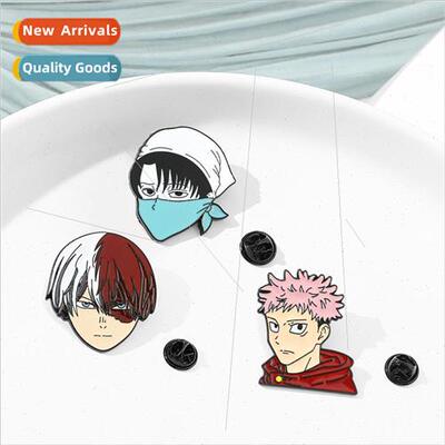 Anime Attack on Titan  metal brooch Mikasa Ackerman tiger ca