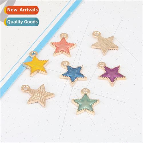 Starry star oil drop pendant pendant handmade DIY jewelry ac